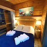 Le Fishing Lodge Chalet En Bois Avec Bain Nordique Dağ evi La Bresse