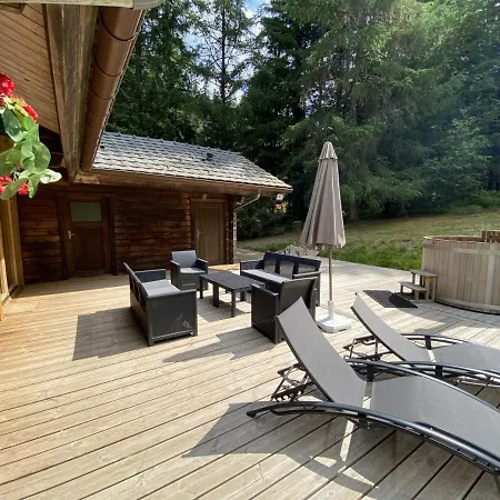 Chalet Le Fishing En Bois Avec Bain Nordique La Bresse