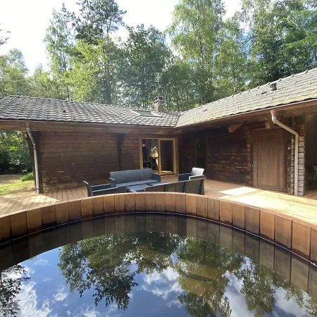 Шале Le Fishing En Bois Avec Bain Nordique