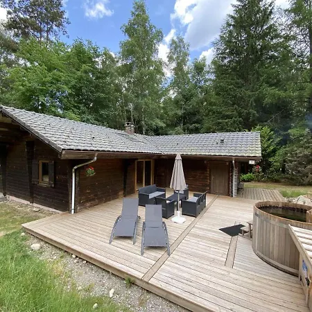 Chalet Le Fishing Lodge Chalet En Bois Avec Bain Nordique *