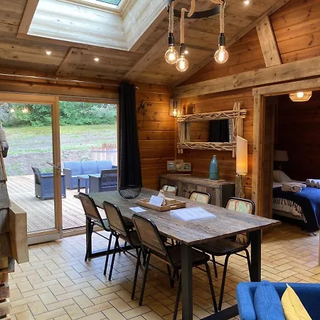 Le Fishing Lodge Chalet En Bois Avec Bain Nordique La Bresse