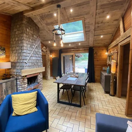 Chalet Le Fishing En Bois Avec Bain Nordique La Bresse