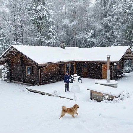 Le Fishing En Bois Avec Bain Nordique Chalet La Bresse