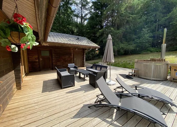 Horská chata Le Fishing En Bois Avec Bain Nordique La Bresse