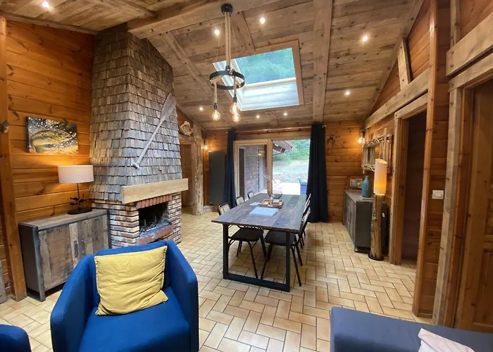 Horská chata Le Fishing En Bois Avec Bain Nordique La Bresse